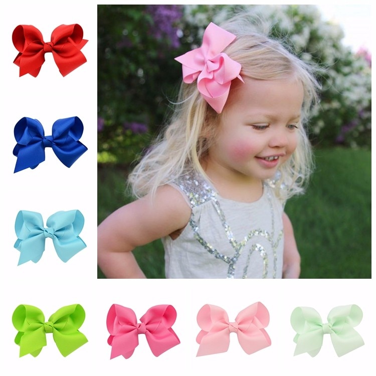 Kids Baby Hair Clip Baby Headband Cute Bows Baby Girl Headbands Elastic Bowknot Newborn Hair Band Turban Set Hair Accessories