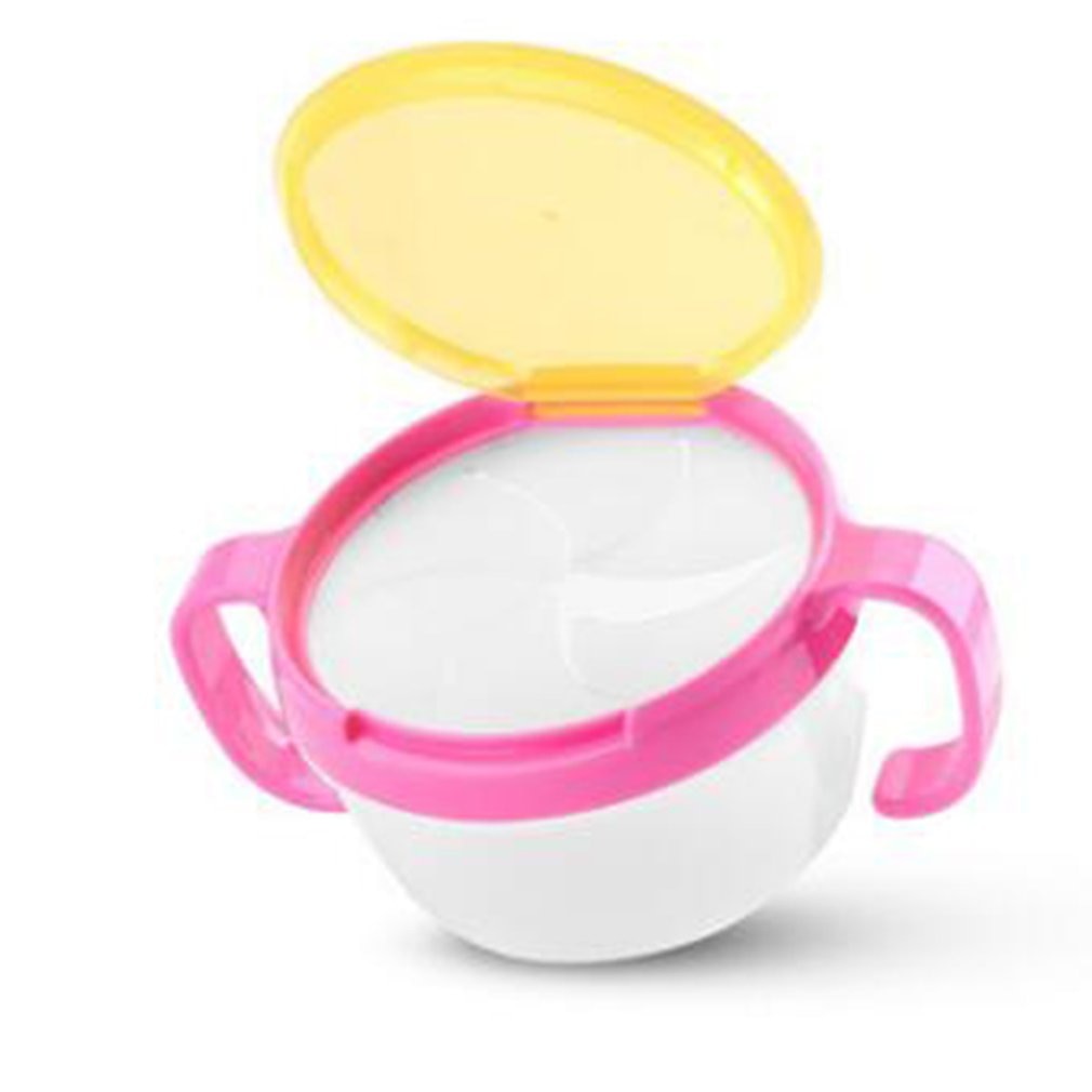 Baby Food Container Spill Proof Dishes Feeding Children Candy Colors Double Handle Cup