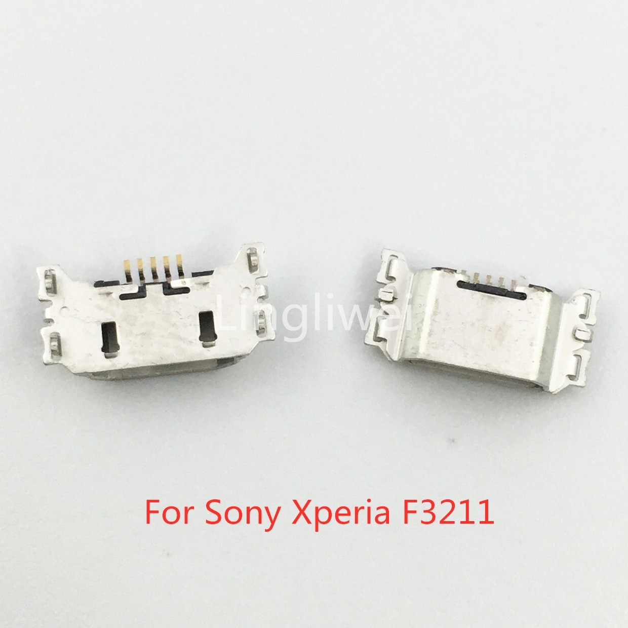 100pcs Micro USB 5pin mini Connector Mobile Charging port For Sony Xperia F3211 F3212 C6/XAU Ultra F3213 F3215 F3216 Charge Dock