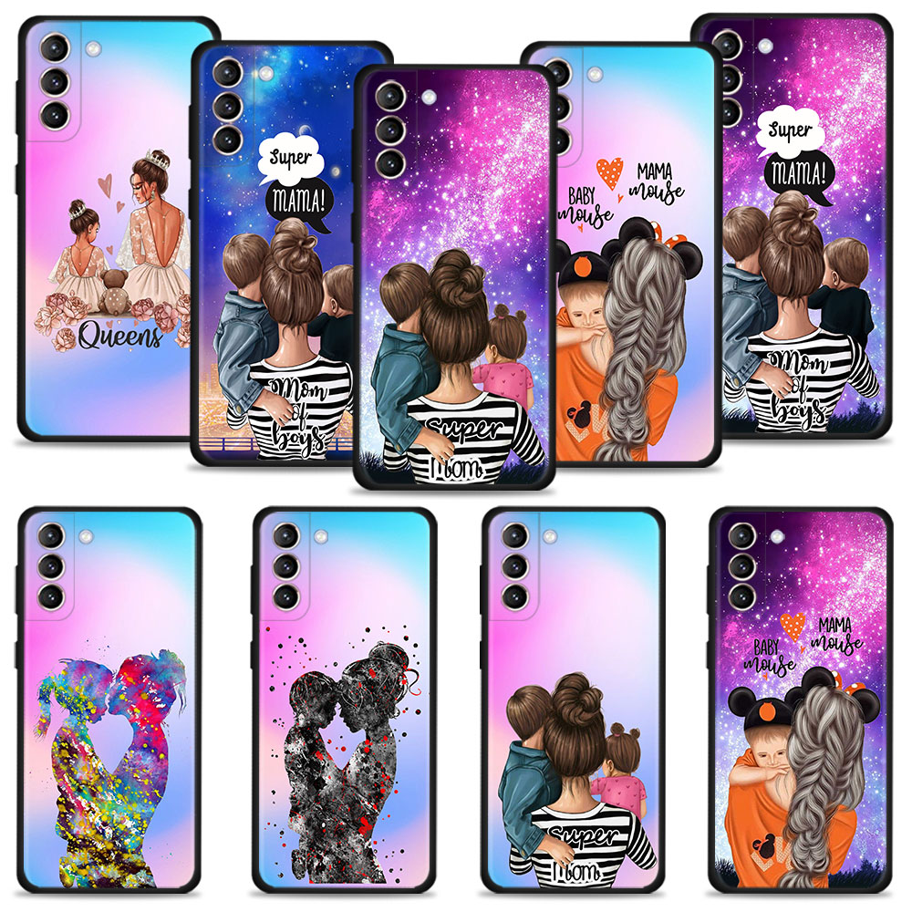 Super Mom Baby Mädchen Junge Shell Für Samsung Galaxy S22 S21 S20 Ultra FE S22 S21 S20 S10 S9 S8