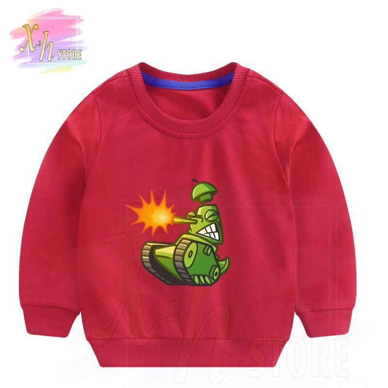 Kids Spring And Autumn New Sportswear Pure Cotton Printed Casual Top Funny Tank Boy's Clothing Fashion Trendy Girl Sports S