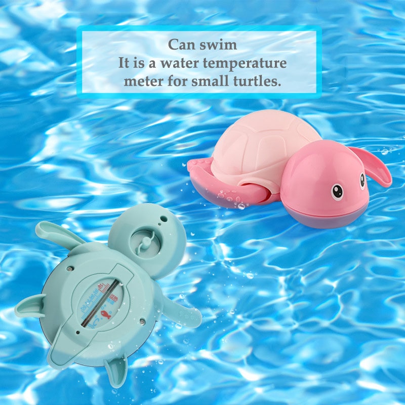 Cute Baby Bathtubs Fun Can Swim Toys Shower Thermometer For Body Baby Bath Pool Accessory Bebe Children Bath Toys Baby Supplies