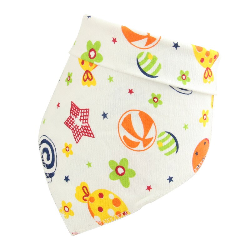 1pcs/pack double layers of gauze triangle towel cotton baby saliva towel no fluorescent wash gauze bib