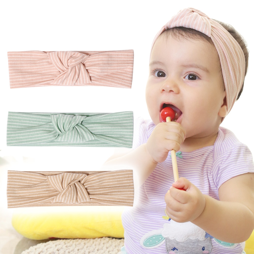 baby Headband Cross Top Knot Elastic Hair Bands Soft Solid Girls Hairband Hair Accessories Twisted Knotted Headwrap