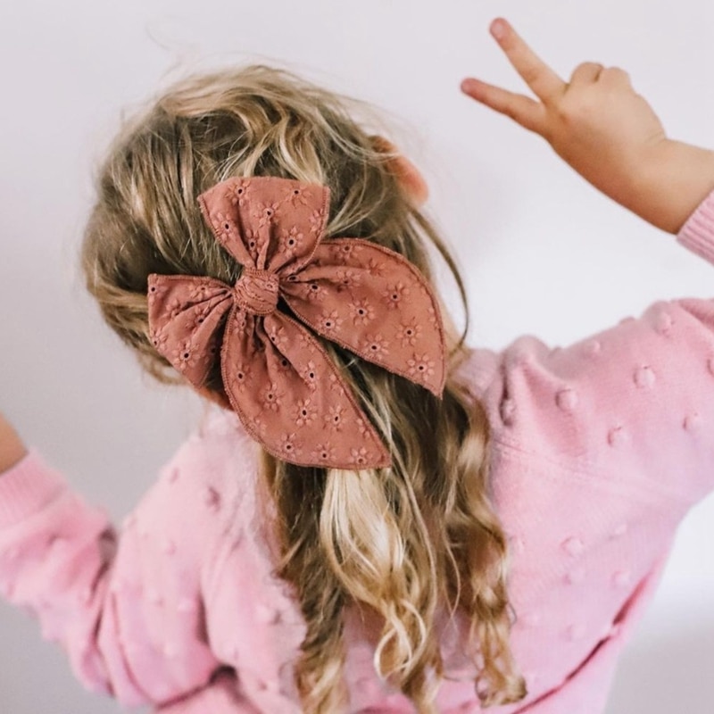 2Pcs Hair Pins For Baby Girls Hair Clips Bows Barrette Princess Clip Children Kinder Haar Accessoires Jacquard Hairpin Hairgrip