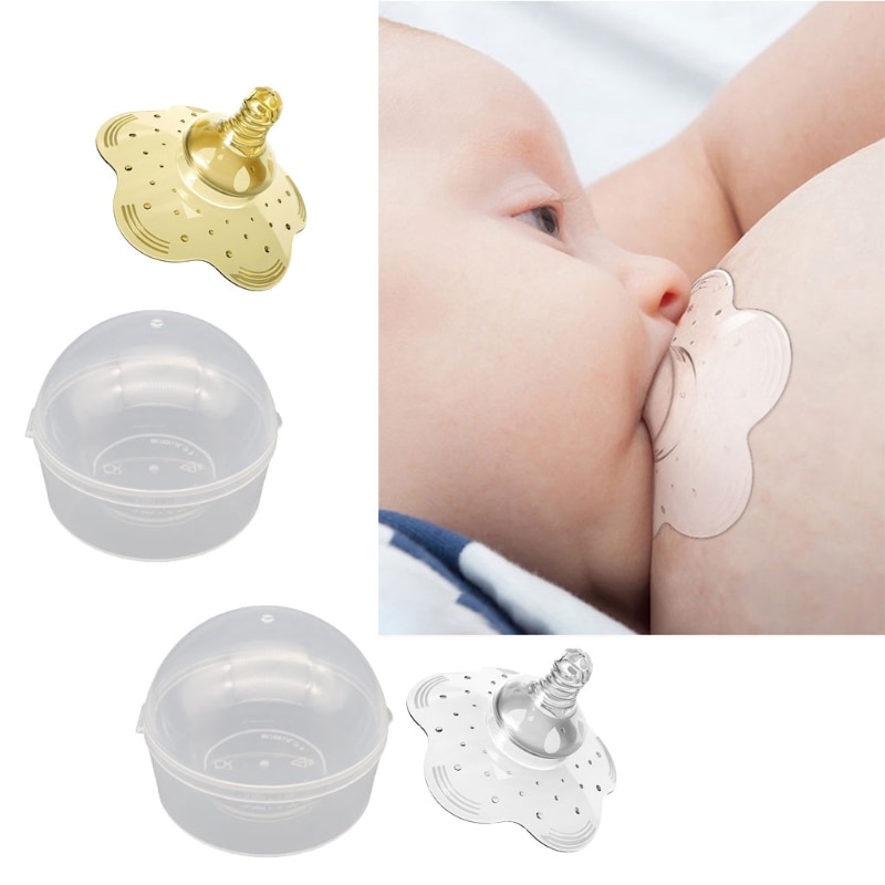 Safety Silicone Nursing Pad Nipple Tyle Breast Teat Protection Cover Mat Portable Spill Prevention Breast Pad