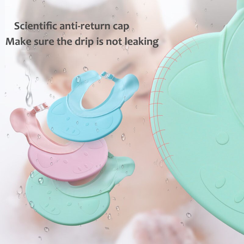 Soft Adjustable Baby Shower Hat Toddler Kids Shampoo Cap Baby Bathing for Newborn Infant Ear Protection Children Kids Hat Visor