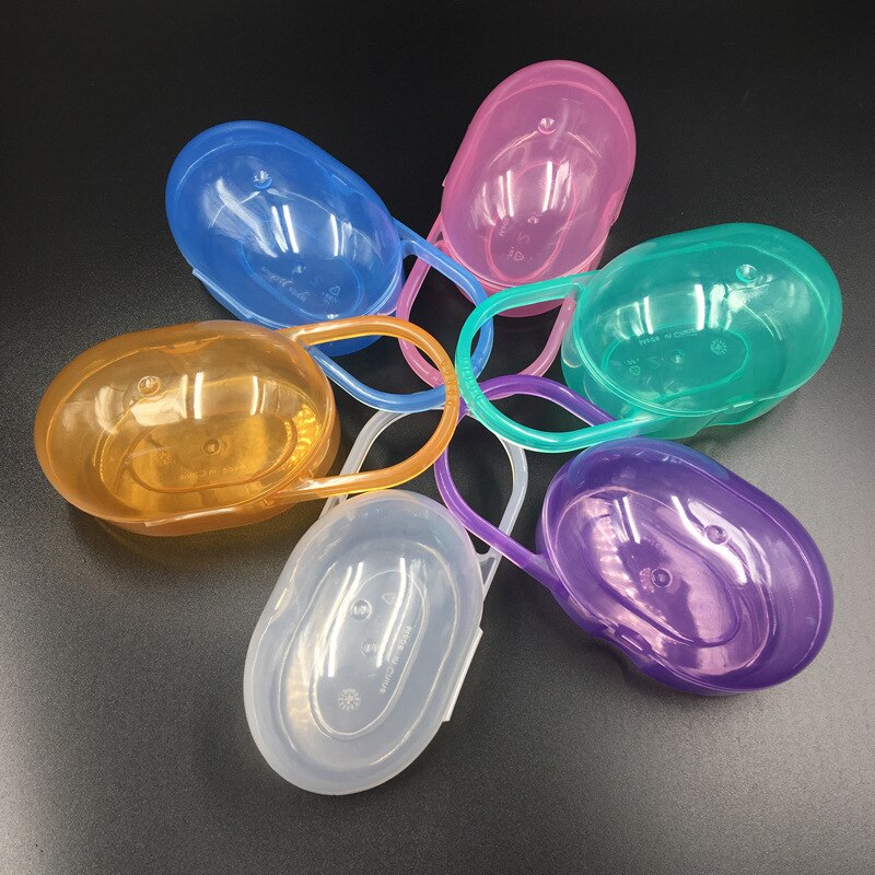 1Pc Baby Pacifier Box Soother Container Holder Infant Storage Box Travel Storage Case PP Nipple Storage Accessories