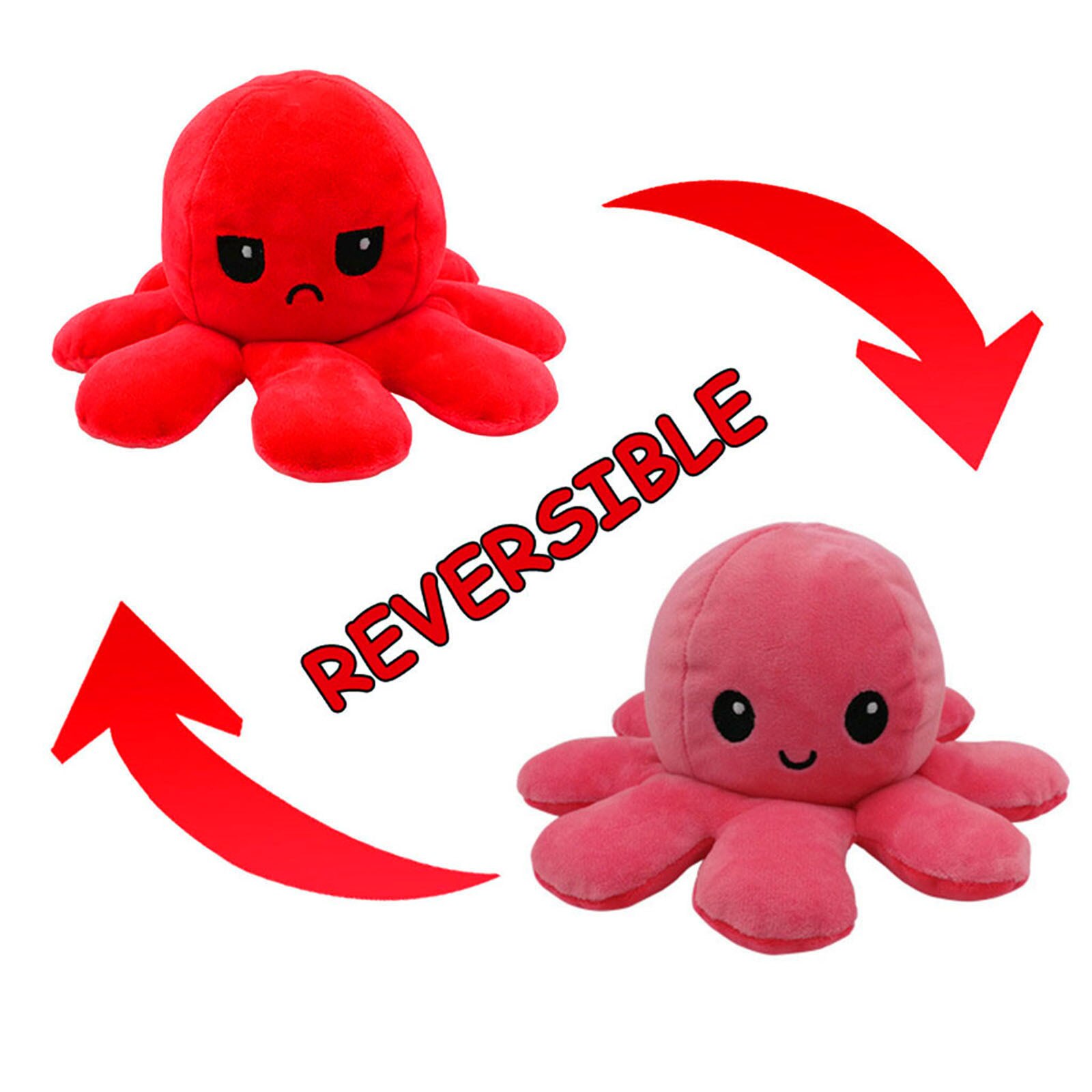 Stuffed Dolls Filled Anime Plush Octopu Double-sided Toys Kawaii Plush Octopu Doll Creative Mascots Decoration Birthday Gift
