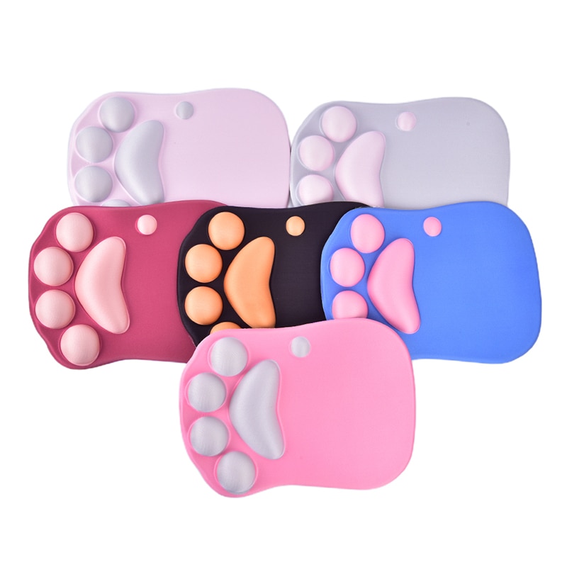 Cartoon Anti-Slip Silicone Gel Mice Mat Mousepad 3D Cat Paw Mouse Pad Cute Wrist Rest Support Anime PC Gaming Computer Mouse Pad