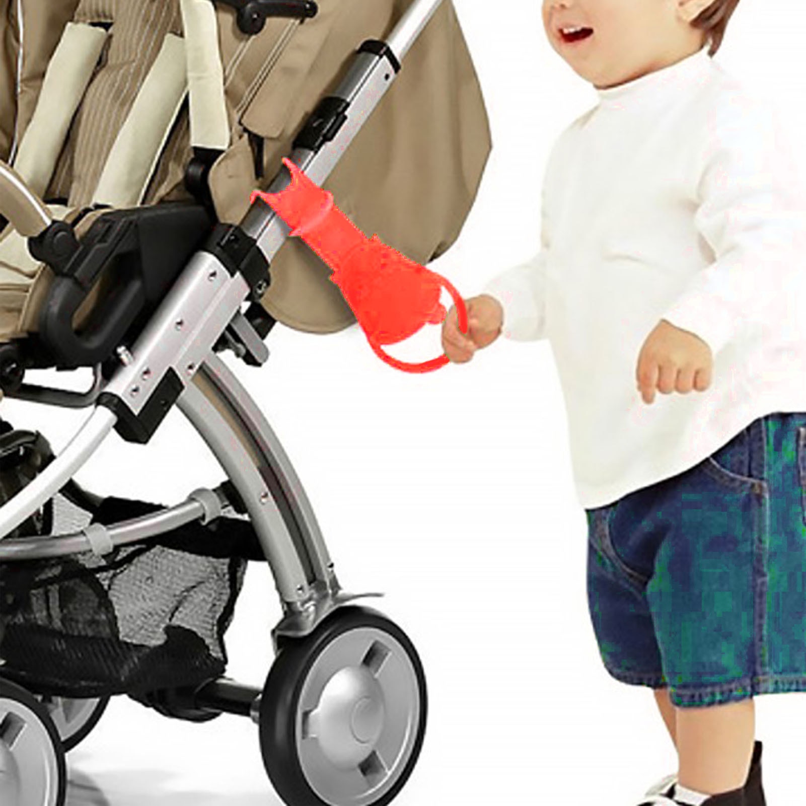 New Baby Stroller Harness Walker Training Traction Belt Anti Lost Silicone Safety Handle Fist Child Traction Belt Hot Sale