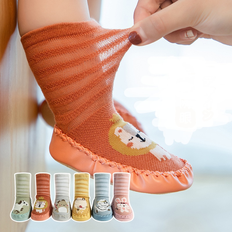 Baby Toddler Shoes Baby Shoes Non-slip Rabbit Tiger Lion Thickening Shoes Sock Floor Shoes Foot Socks Animal Style