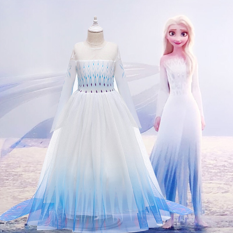 Disney Frozen Princess Aisha Children's Dress Children's Clothing Girls Dress Party Dress Cosplay Dress 3-8 Years Old 