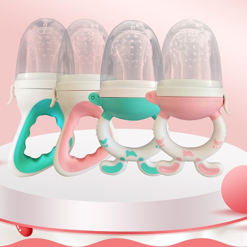 Baby Fruit Pacifier Feeder Food Grade Silicone PP Training Nipple Milk Fresh Fruit Nibbler Teat Pacifier