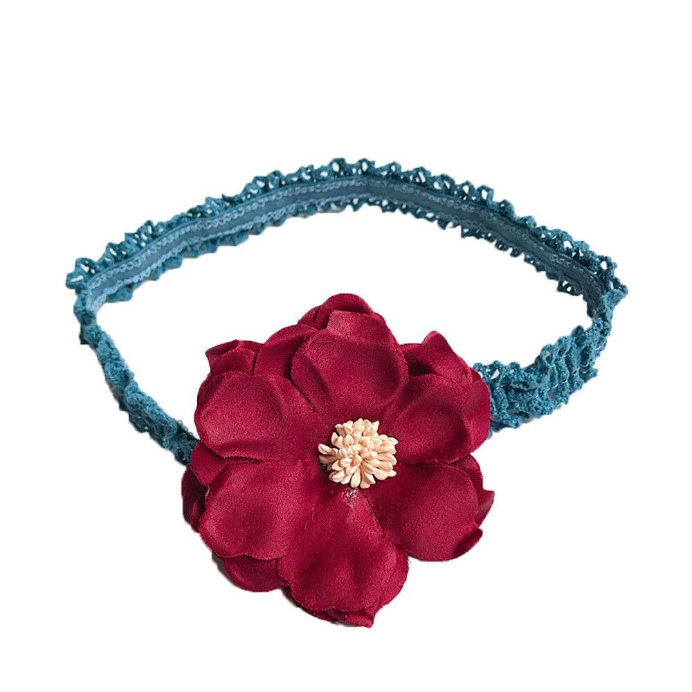 Bambini Del Merletto Della Ragazza Copricapi Fiore Wide Band Hairband Morbida Fascia Elastica Dei Capelli Per La Ragazza di Fior