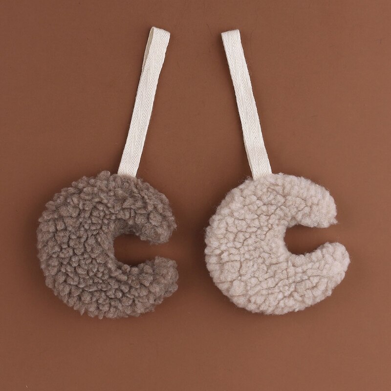 Baby Pacifier Chain Pendant Soft Cotton Plush Moon Soother Dummy Nipple Holder Newborn Infants Teething Nursing Toys Shower