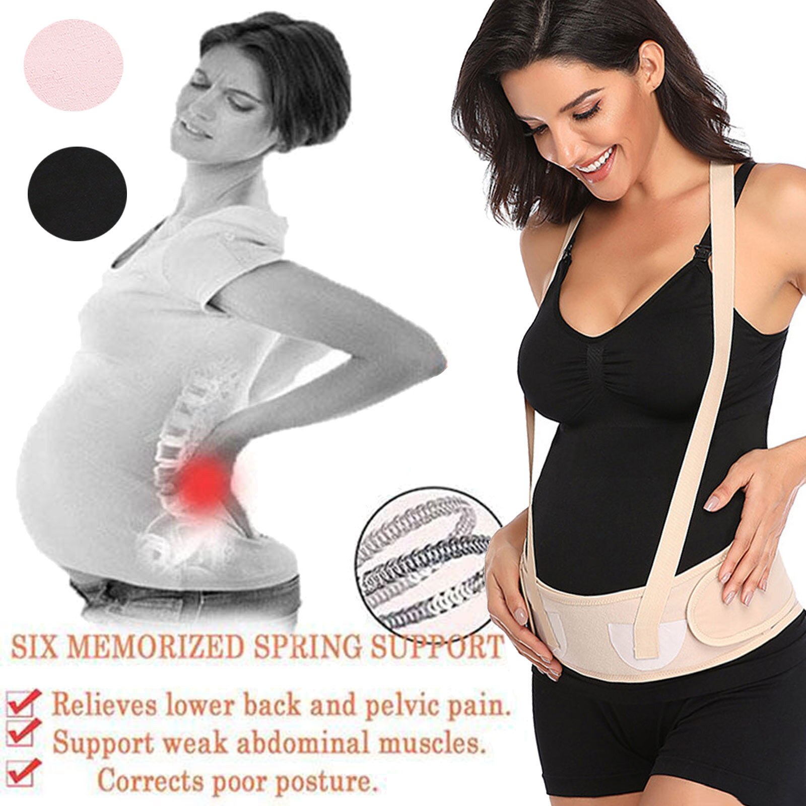 Women Special Pregnant Stomach Lift Belt With Shoulder Strap Protection Belt Prenatal Pregnancy With Shoulder Strap Protection