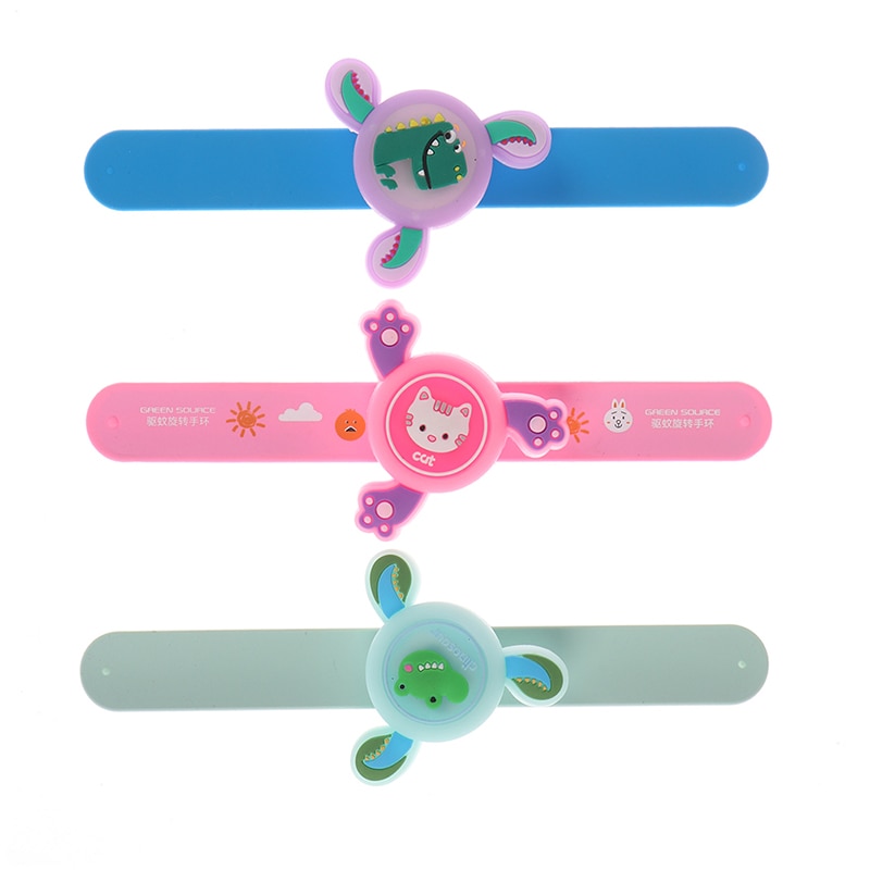 Kid Cartoon Rotate Mosquito Repellent Bracelet LED Insect Repellent Watch Cute Cartoon Children For Children