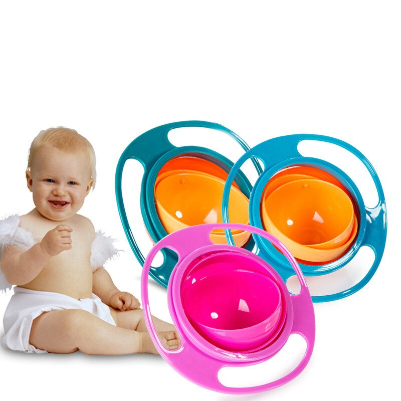 Baby Bowl 360 Degree Rotating Balance Bowl Gyro Bowl Flying Saucer Bowl