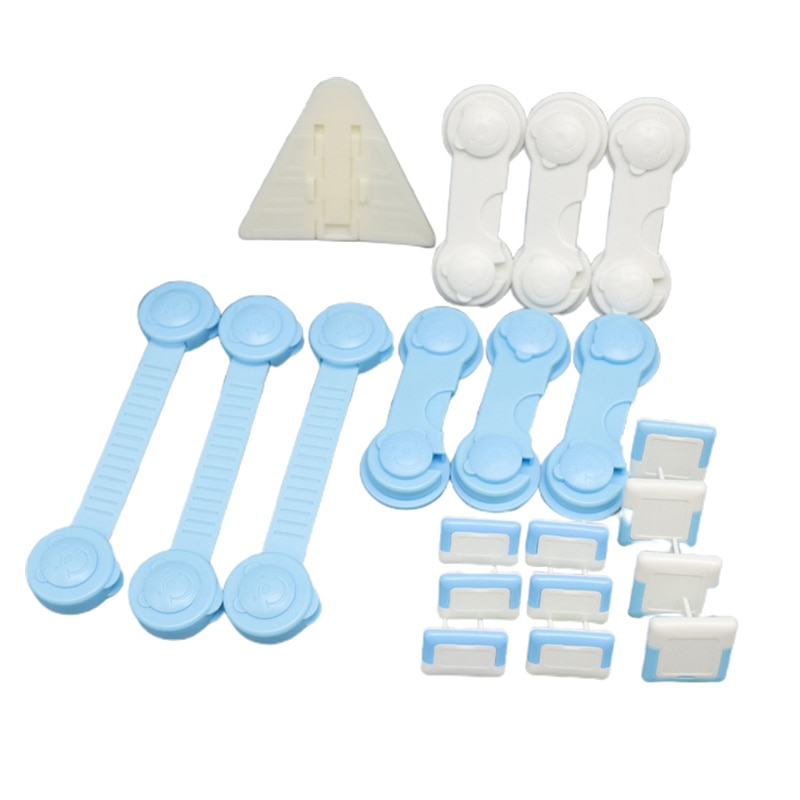 20Pcs/set Child Safety Cabinet Lock Baby Anti-theft Protector To Prevent Babies From Opening The Door At Will ABS Safety Lock