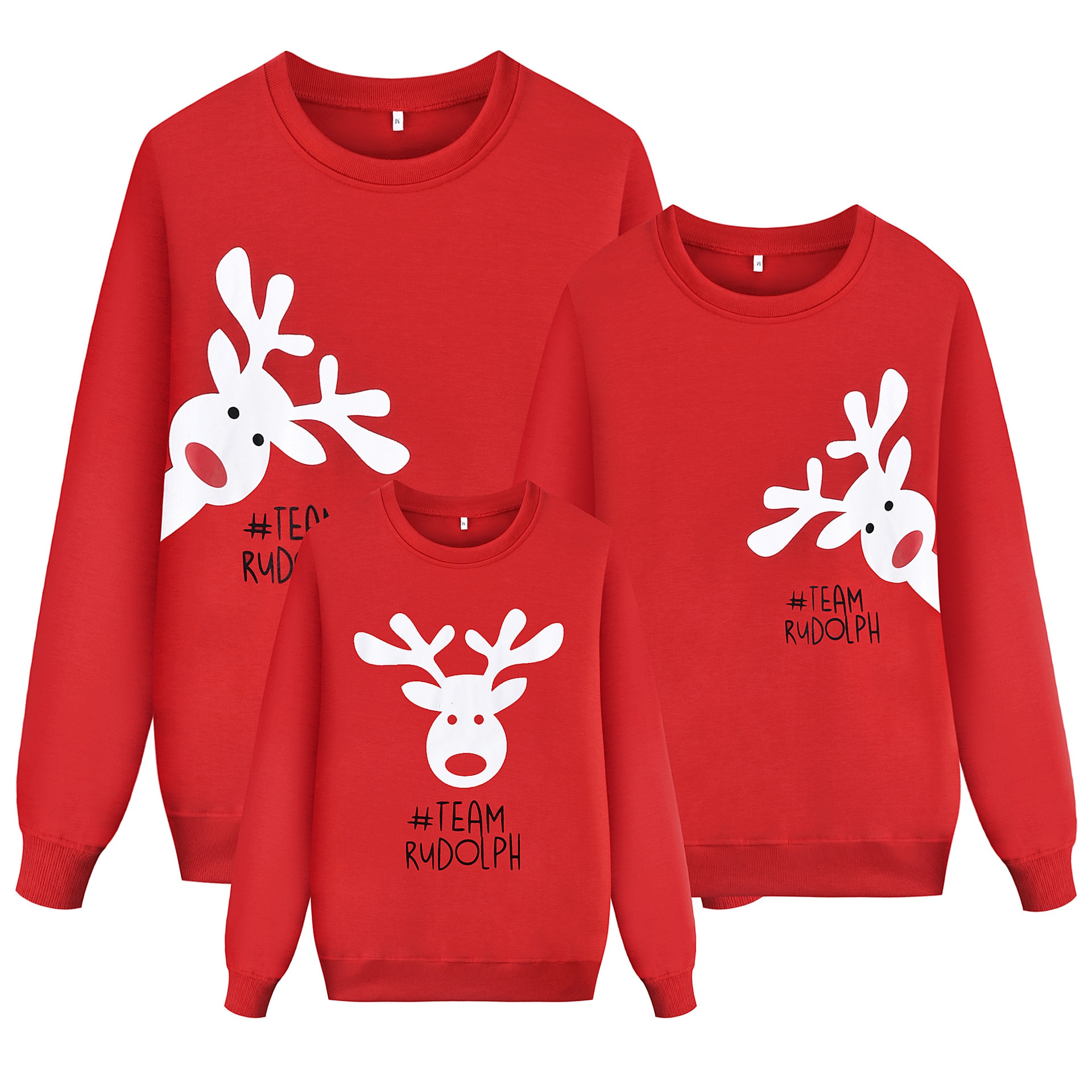 Family Matching Christmas Sweatshirt Clothes 2021 Autumn Baby Mother Son Daughter Coat Ms Jacket Boys And Girls Party Clothing
