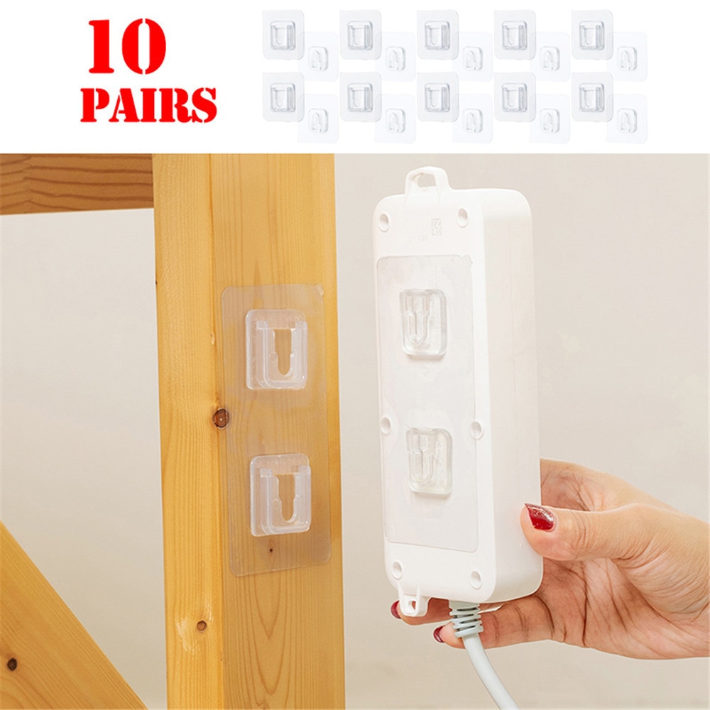 1/5/10 Pairs Doppelseitiges Klebeband Wand Haken Aufhänger Starken Haken Saugnapf Sucker Wand