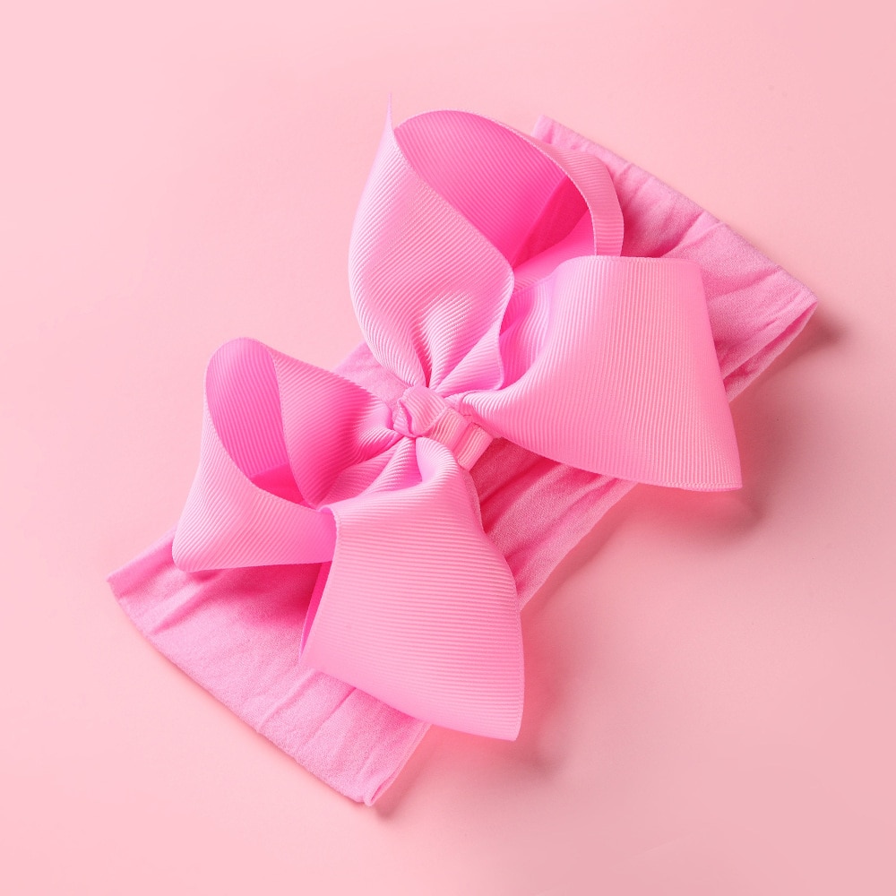 New Rib Fabric Bowknot Headband For Baby Girls Spring Turban Vintage Hair Band Cute Hair Bow Kids Headwrap Hair Accessories