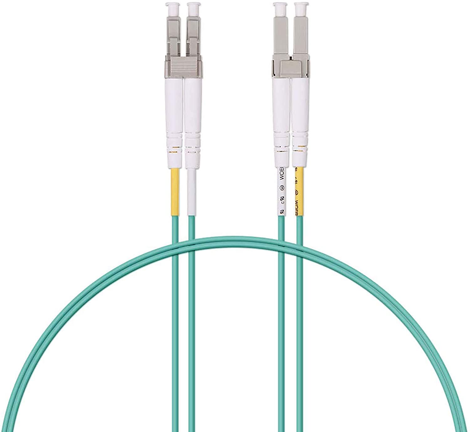 Fiber Patch Cable - LC to LC OM3 10Gb/Gigabit Multi-Mode Jumper Duplex 50/125 LSZH Fiber Optic Cord for SFP Transceiver,1-Meter