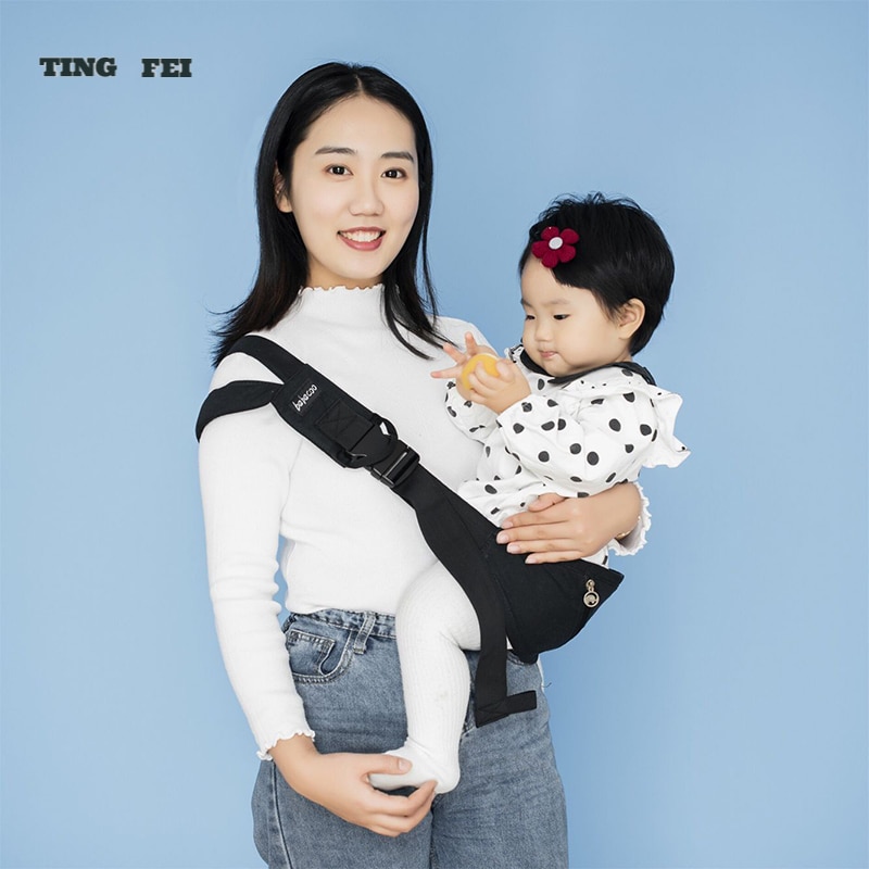 Baby Sling Sleeping Strap Infant Baby Carrier Wrap Baby Single Shoulder Strap Waist Stool Adjustable Cotton Wrap Sling