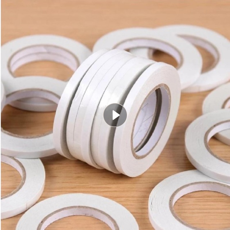 Width 5mm~20mm White Double Sided Tape Super Strong Adhesive Tape DIY Craft Gift-Wrap Strong Clear Self-adhesive Tape For Office