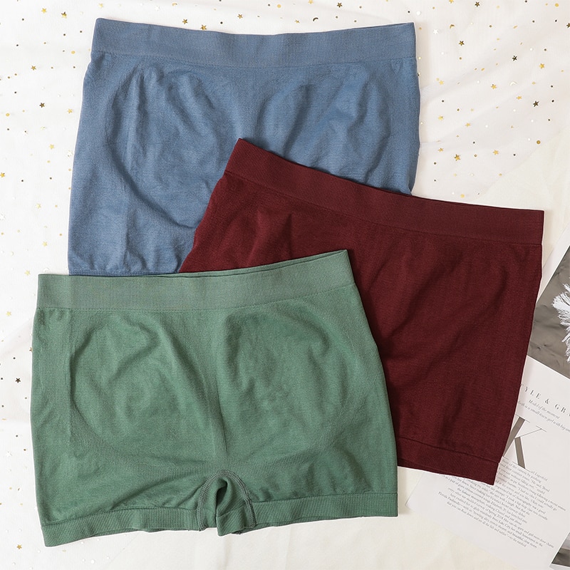 High Waist Shorts Women Safety Short Pants Stretchy Seamless Underwear Sportwear Panties Female Boxer Short Underpants Lingerie
