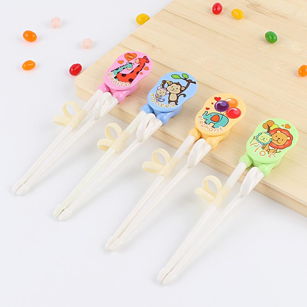 1 Pair Training Chopsticks Ergonomic Easy to Grip Utensils Kids Feeding Training Tableware Baby Feeding Aid Correction Chopstick