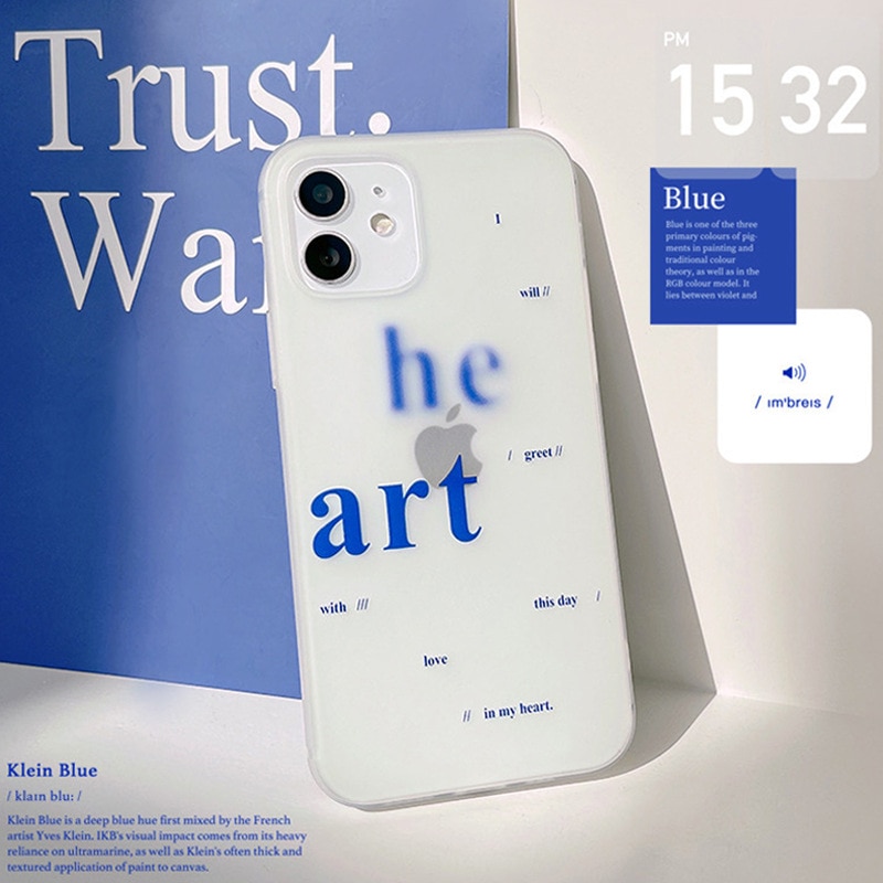 Retro koreanische mode Matte Männer kunst Transparent Telefon Fall Für iPhone 13pro 11 12 Pro Max Xs