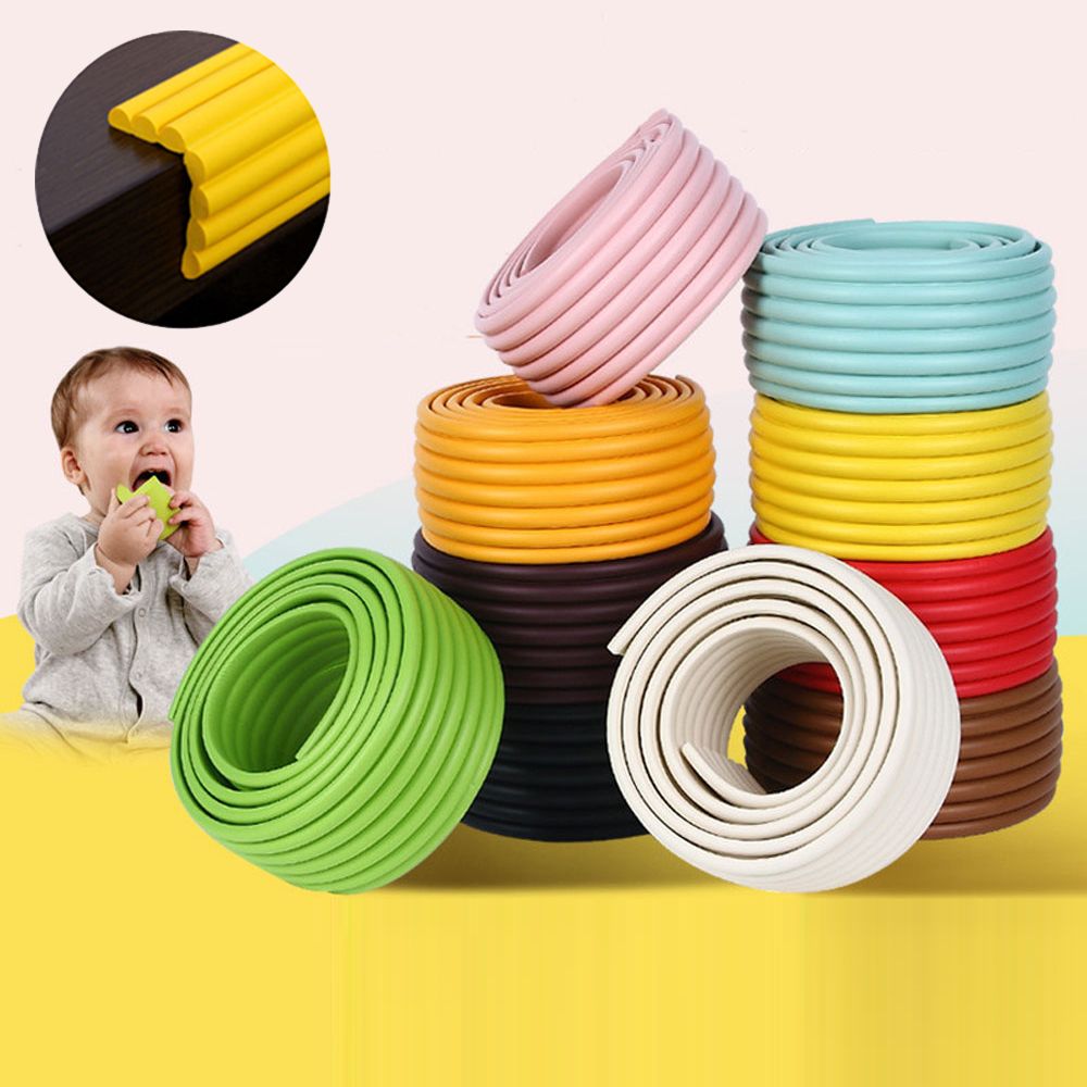 2 Meter Children Table Edge Guard Strip Protection Desk Corner Protector Kindergarten Home 16 Colors Baby Safety Foam Bumper