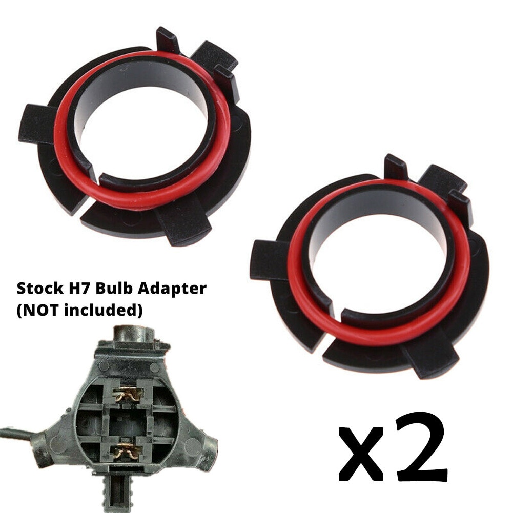 2Pcs H7 LED Auto Scheinwerfer Birne Basis Halter Adapter Buchse Retainer Für Kia Auto Scheinwerfer