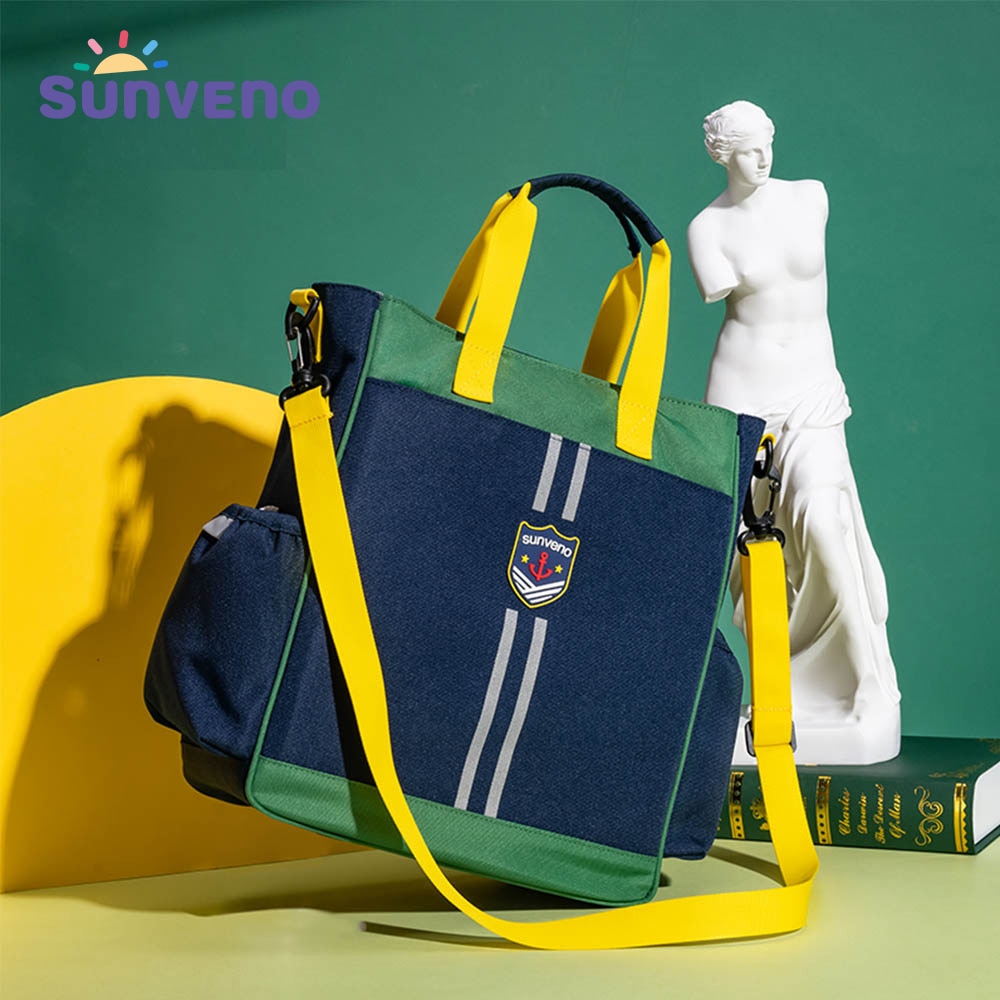 Sunveno Student School Bag Handbag Tuition Package Remedial Class Book Handbag Shoulder for Boys Girls