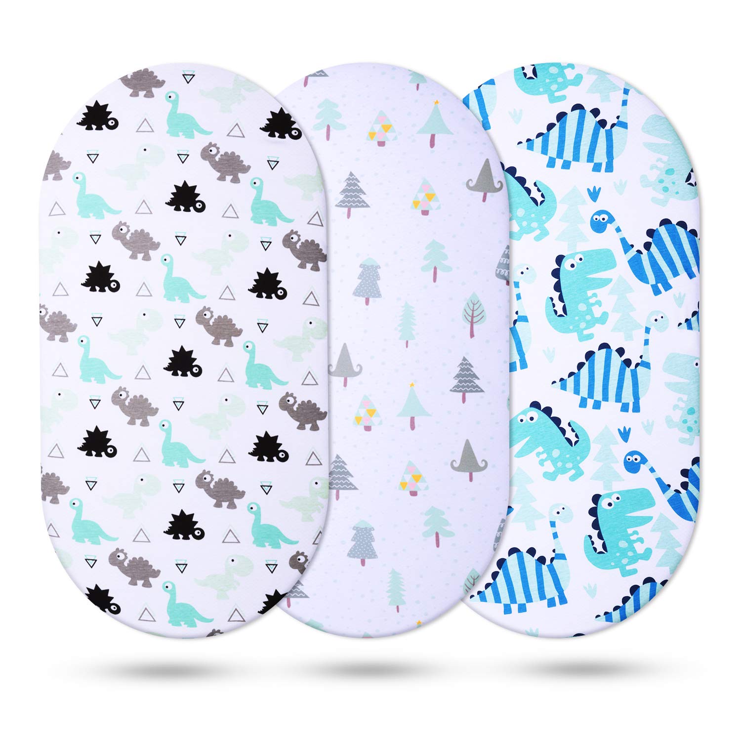 Baby Sheets 100% Breathable Sheet Or Bassinet Pads/Mattress For Boys Girls Grey Stars Animals Ultra Soft 82*41cm Bed Sheets