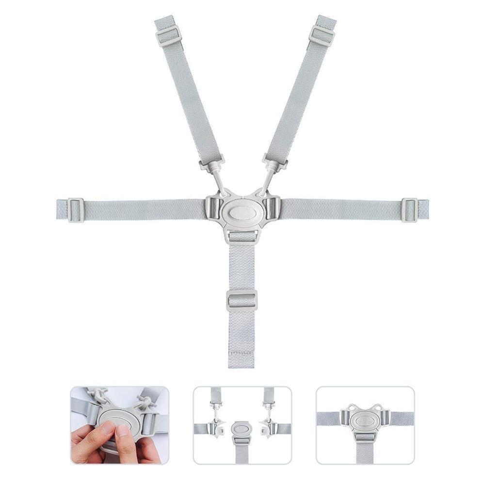 Baby Universal 5 Point Harness High Chair Safe Belt Seat Belts For Stroller Pram Buggy Children Kid Pushchair Child Dining Chair