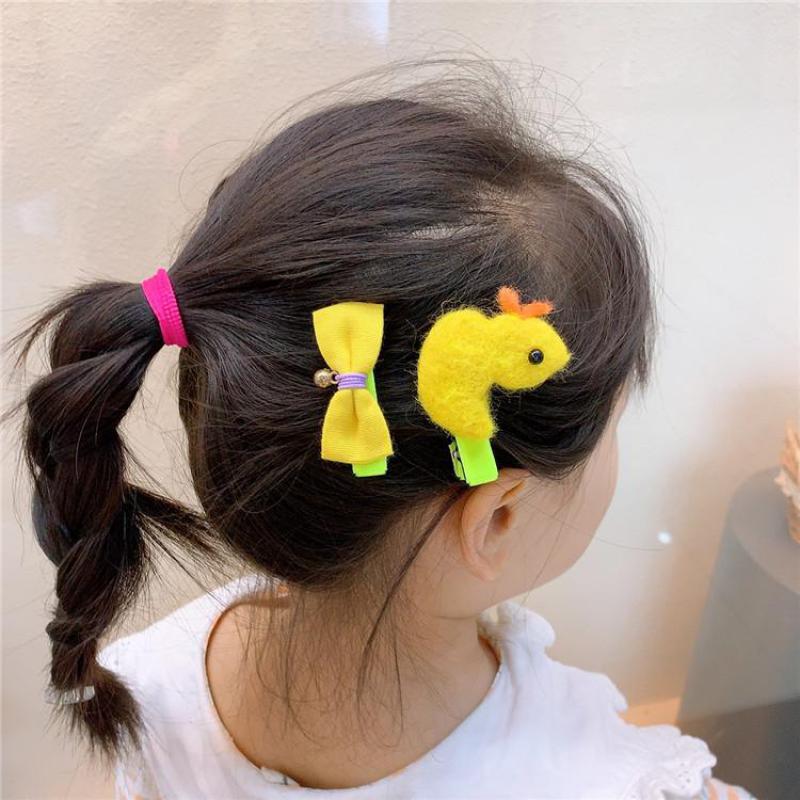 Plush Cartoon Animal Hair Clips Baby Girls Hair Pins Children Hair Accessories Kids Hair Wear Ins Bb Clip Hairpin Barrettes