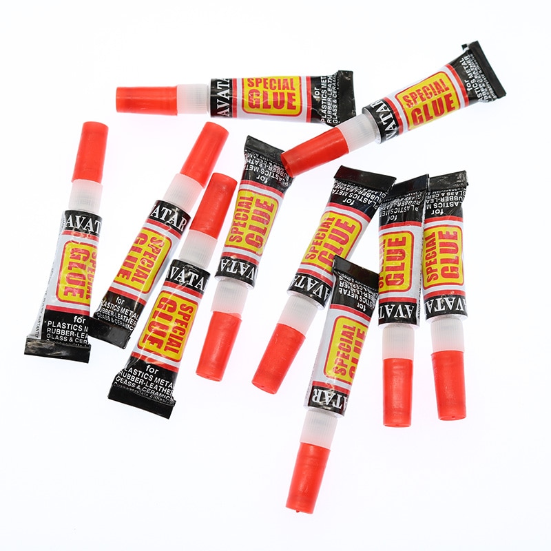 10pcs Super Liquid Universal Shoe Repair Glue Glass Cyanoacrylate Glue Stationery Shop Nail Glue 502 Instant Strong Leather