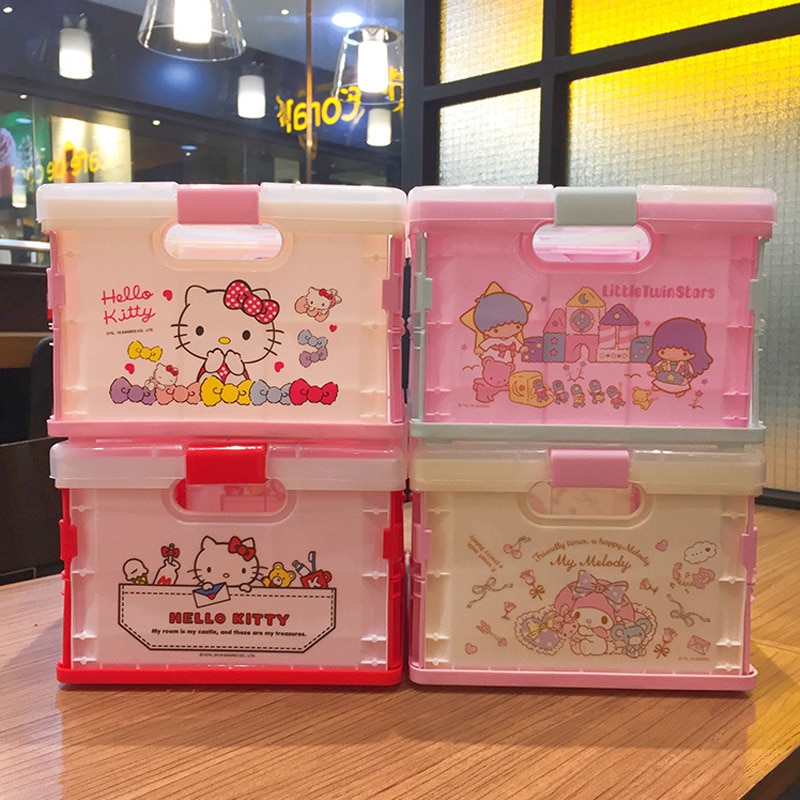 Kawaii Faltbare Kunststoff Lagerung Box Spielzeug Klapp Diverse Lagerung Korb Fall Utility