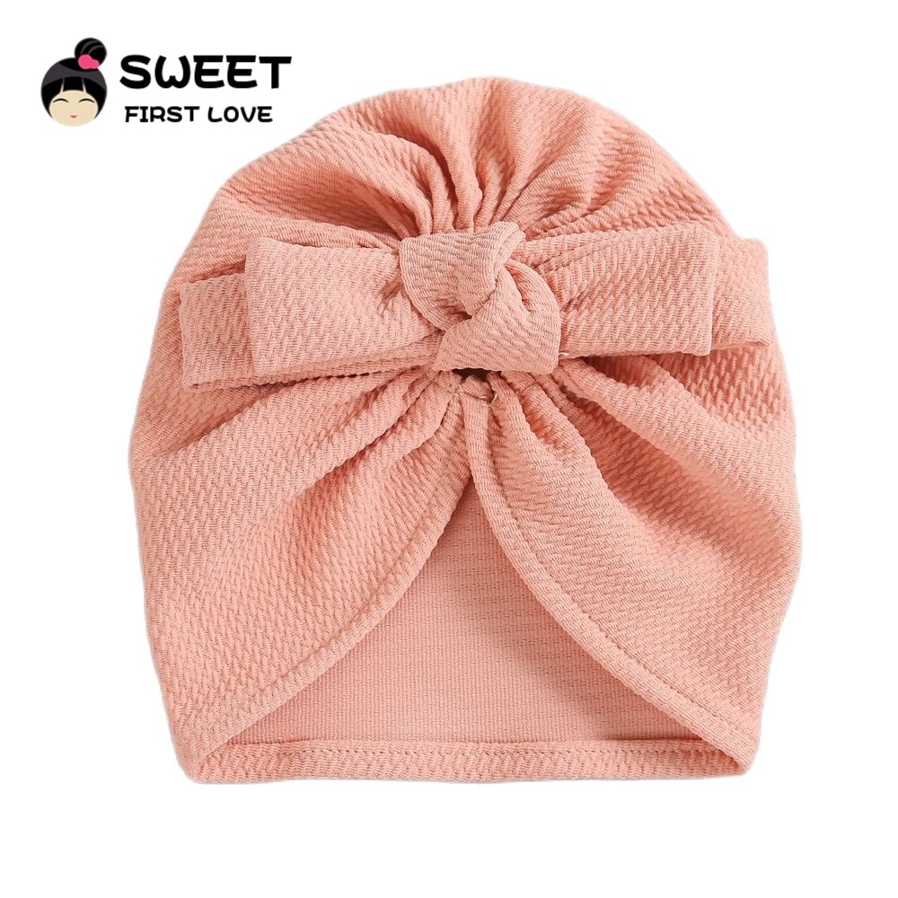 Soft Bows Baby Hat Turban Baby Girl Headbands Newborn Kids Headwear Elastic Cotton Children Headwraps Toddler Hair Accessories