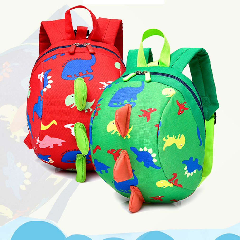 Children's Backpack Cute Print Cartoon Little Dinosaur Anti-lost Children School Bags For Boys Girls Toddler Kids Backpack 
