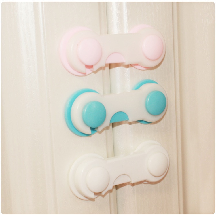Blue Pink Plane Opening and Closing Lock Refrigerator Drawer Baby Pair Unlocking Baby Function Lock Child Baby Kids Safety