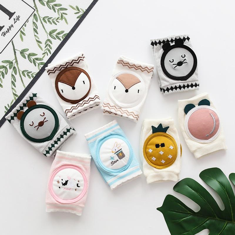 Baby Summer Knee Pads Infant Toddler Cartoon Kneepads Baby Crawling Protector Leg Warmers Mesh Breathable