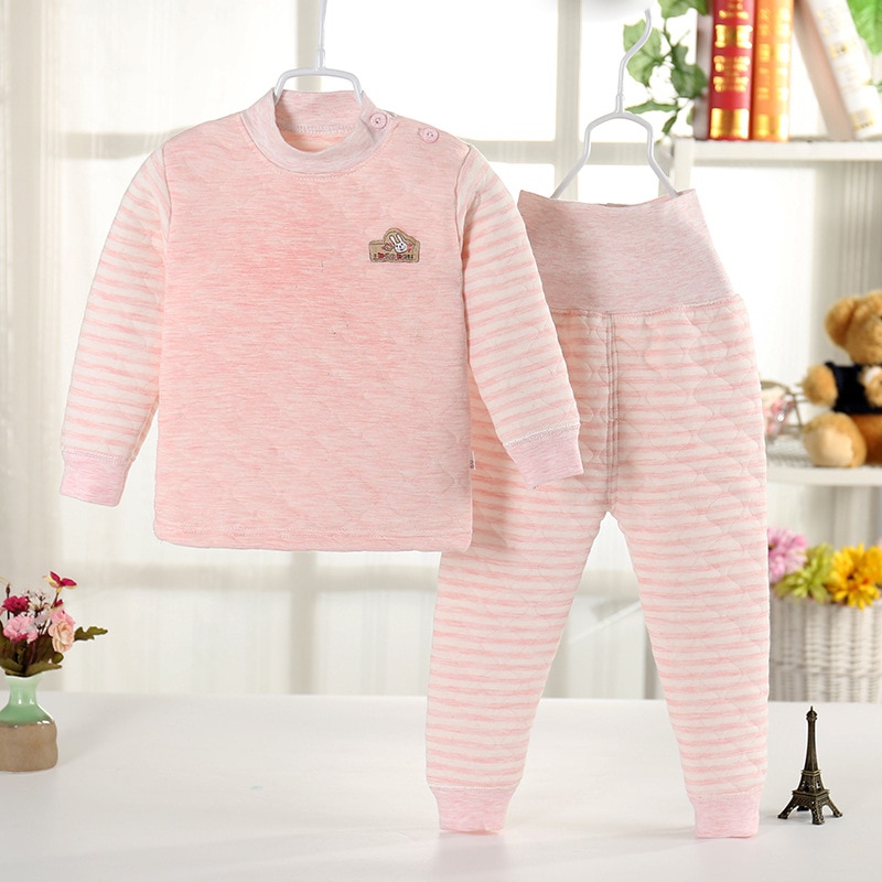 2pcs Boys Girls Seamless Long New High Underwear for Children Clothing Autumn Winter Kids Clothes Toddler Children Clothes Set