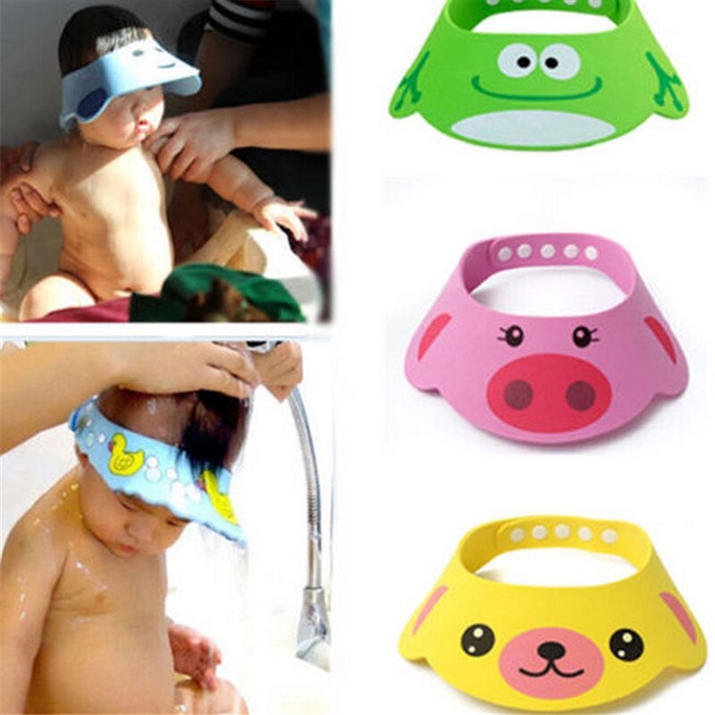Baby Shampoo Cap For Kids Shower Cap Bath Shower Hat Bathing Visor Kid Bath Wash Hair Shield Hat Bebes Child Protect Eyes Hair