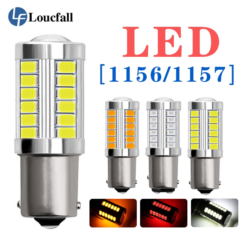 2pc LED Auto Schwanz Birne 1156 BA15S P21W 1157 P21/5W BAY15D BAU15S PY21W Bremse Lichter Reverse