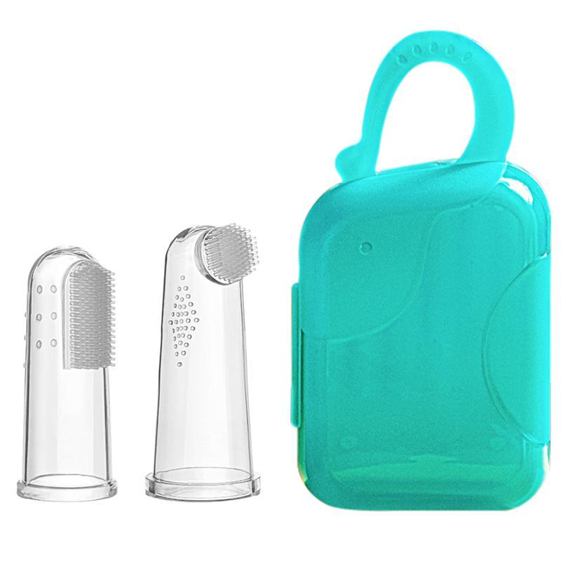 1 Set Baby Finger Toothbrush Oral Cleaning Tools for Kids Toddler Baby