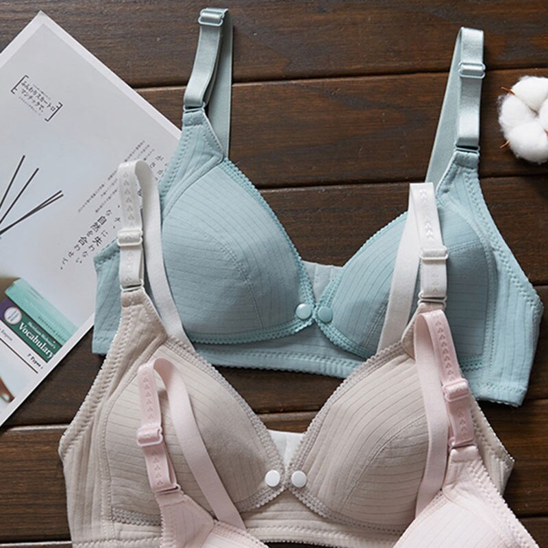 Maternity Nursing Bra Cotton Thin Maternity Underwear Breastfeeding Bra Plus Size Clothes for Pregnant Women Bras for Women